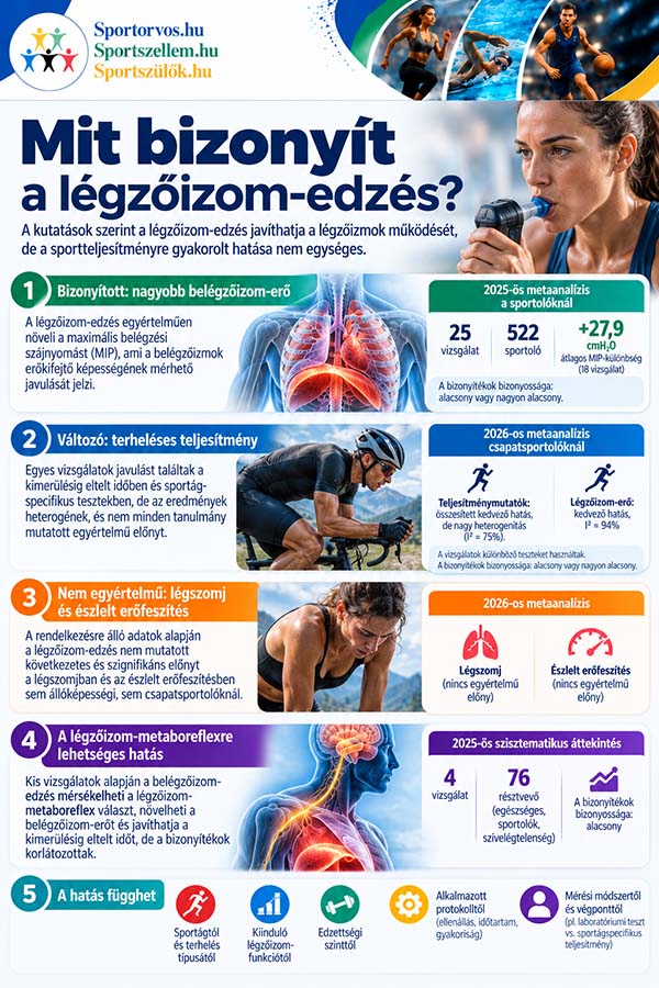 A légzés korlátozza a sportteljesítményt? Légzőizom-edzés és fáradás