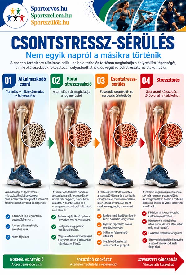 Csontstressz-sérülések sportolóknál – tünetek, diagnózis, kezelés és visszatérés a sportba