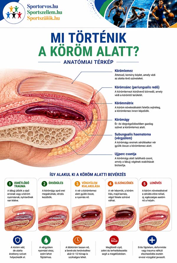 Fekete köröm sportolóknál