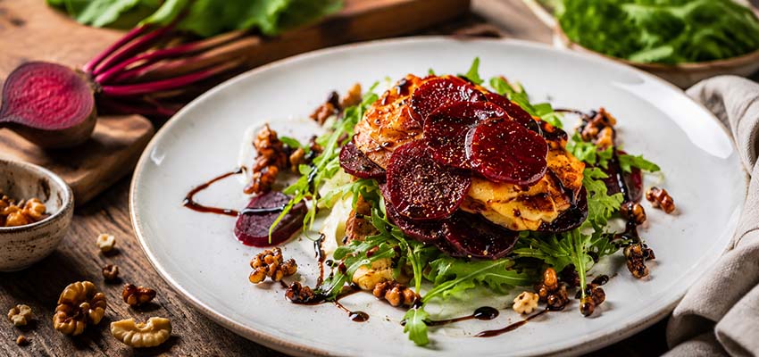 Grillezett halloumi csirkével