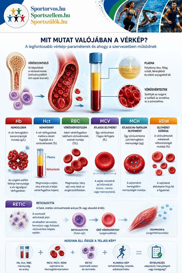 Hemoglobin, hematokrit és vörösvértestek sportolóknál