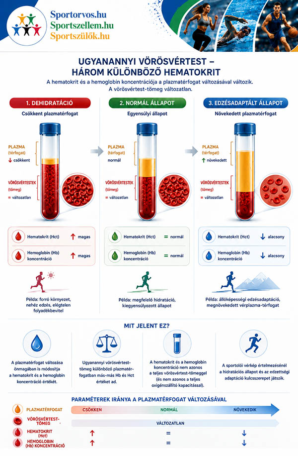 Hemoglobin, hematokrit és vörösvértestek sportolóknál