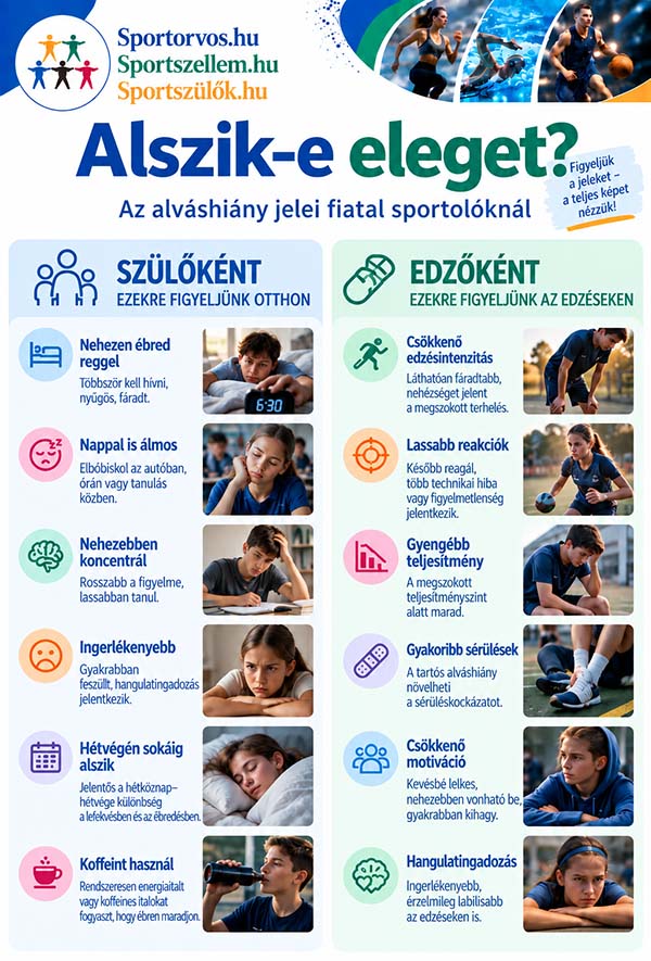 Mennyi alvásra van szüksége egy 10–16 éves sportolónak?