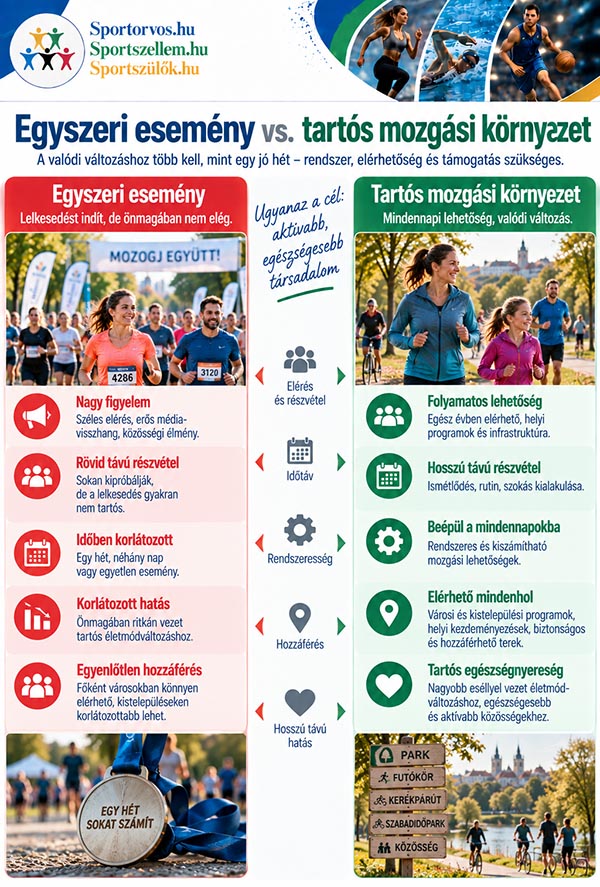Egy hét alatt megszerettethető a mozgás? – Mit tud valójában az Európai Sporthét?