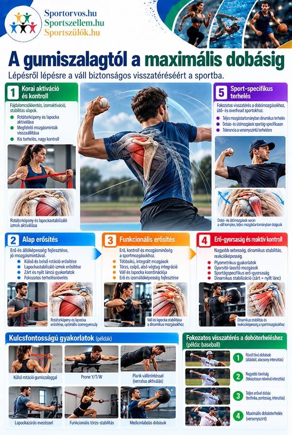 Rotátorköpeny-fájdalom sportolóknál – kezelés, rehabilitáció és visszatérés a sportba