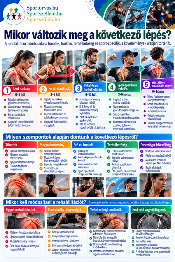 Rotátorköpeny-fájdalom sportolóknál – kezelés, rehabilitáció és visszatérés a sportba