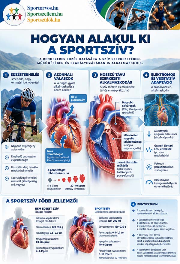 Sportszív: hogyan változtatja meg az edzés a szívet?