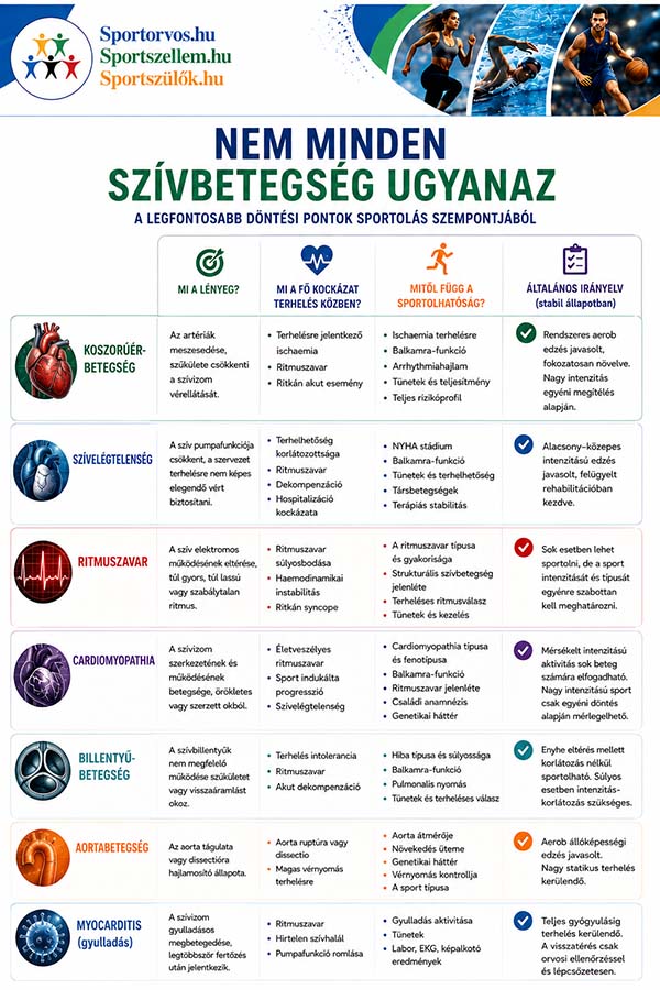 szívbetegség és testedzés