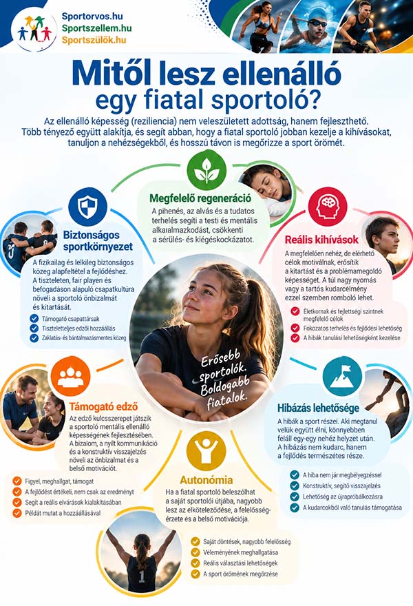 Utánpótlássportolók ellenálló képességének, önbizalmának és mentális jóllétének fejlesztése